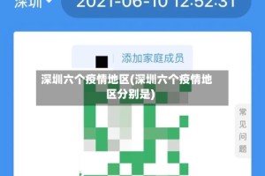 深圳六个疫情地区(深圳六个疫情地区分别是)