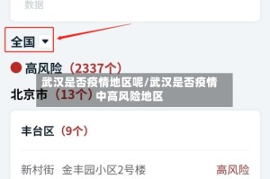 武汉是否疫情地区呢/武汉是否疫情中高风险地区