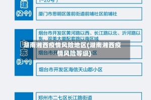 湖南湘西疫情风险地区(湖南湘西疫情风险等级)