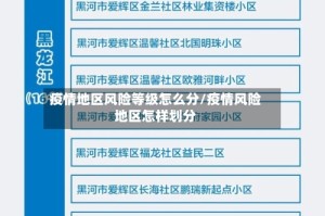 疫情地区风险等级怎么分/疫情风险地区怎样划分