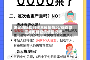 确诊地区如何排查疫情情况/确诊地区如何排查疫情情况呢