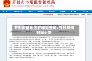开封疫情地区在哪里查询/开封疫情数据更新