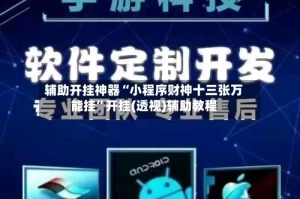 辅助开挂神器“小程序财神十三张万能挂”开挂(透视)辅助教程