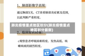 肺炎疫情重点地区划分(肺炎疫情重点地区划分最新)