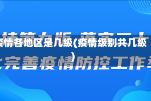 疫情各地区是几级(疫情级别共几级)