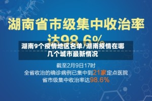 湖南9个疫情地区名单/湖南疫情在哪几个城市最新情况