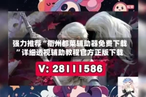 强力推荐“衢州都莱辅助器免费下载”详细透视辅助教程官方正版下载