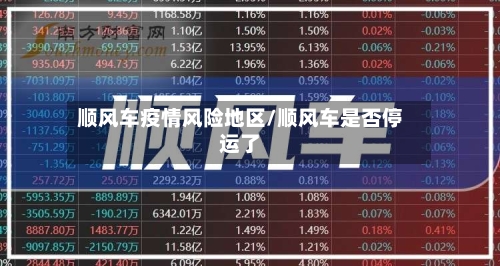 顺风车疫情风险地区/顺风车是否停运了-第2张图片