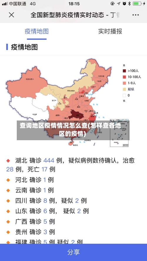 查询地区疫情情况怎么查(怎样查各地区的疫情)-第2张图片