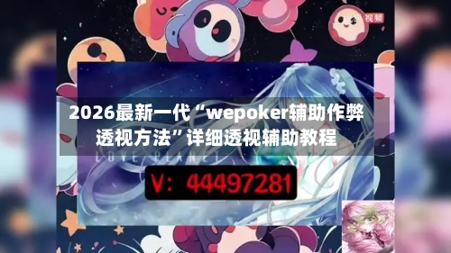 2026最新一代“wepoker辅助作弊透视方法”详细透视辅助教程-第2张图片