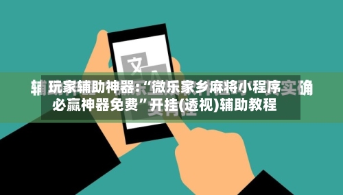 玩家辅助神器:“微乐家乡麻将小程序必赢神器免费”开挂(透视)辅助教程-第2张图片