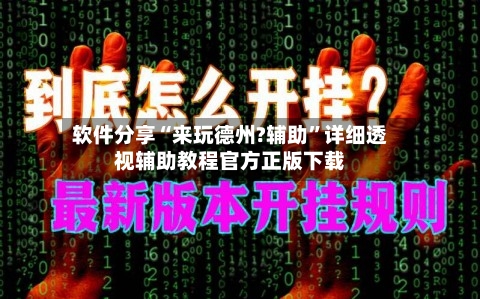 软件分享“来玩德州?辅助”详细透视辅助教程官方正版下载-第3张图片