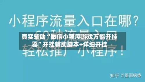 真实辅助“微信小程序游戏万能开挂器	”开挂辅助脚本+详细开挂-第2张图片