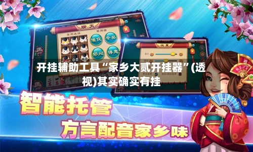 开挂辅助工具“家乡大贰开挂器	”(透视)其实确实有挂-第2张图片