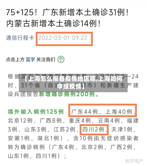 【上海怎么报备疫情地区呢,上海如何申报疫情】-第1张图片