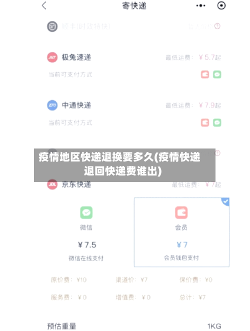 疫情地区快递退换要多久(疫情快递退回快递费谁出)-第2张图片