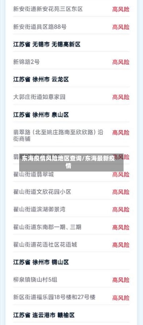 东海疫情风险地区查询/东海最新疫情-第1张图片